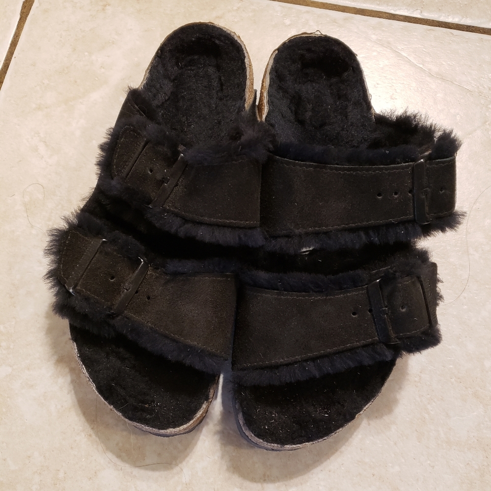 Birkenstock Arizona Shearling Sandals